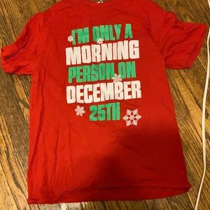 Red Christmas shirt. Size medium